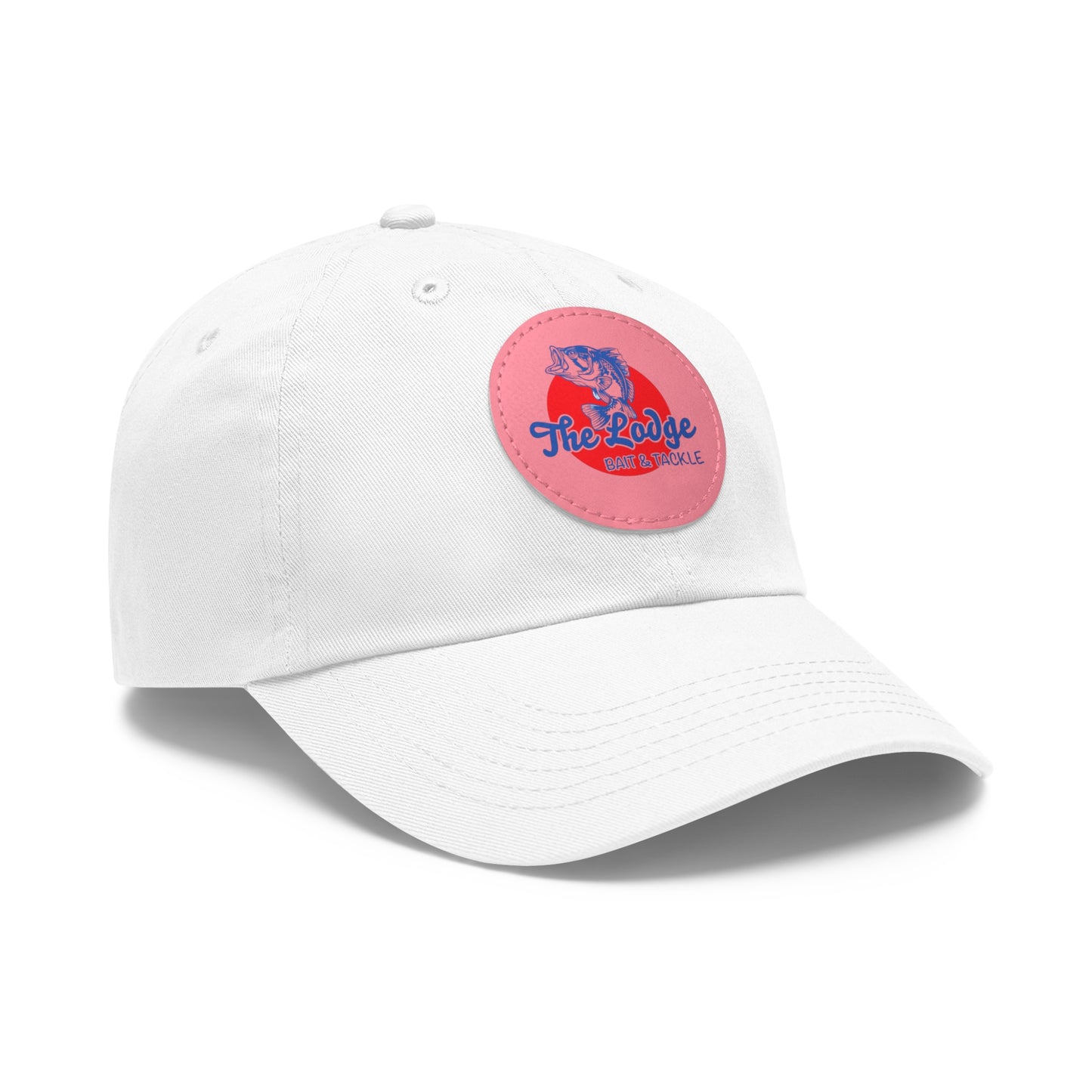 Dad Hat with Leather Patch (Round)