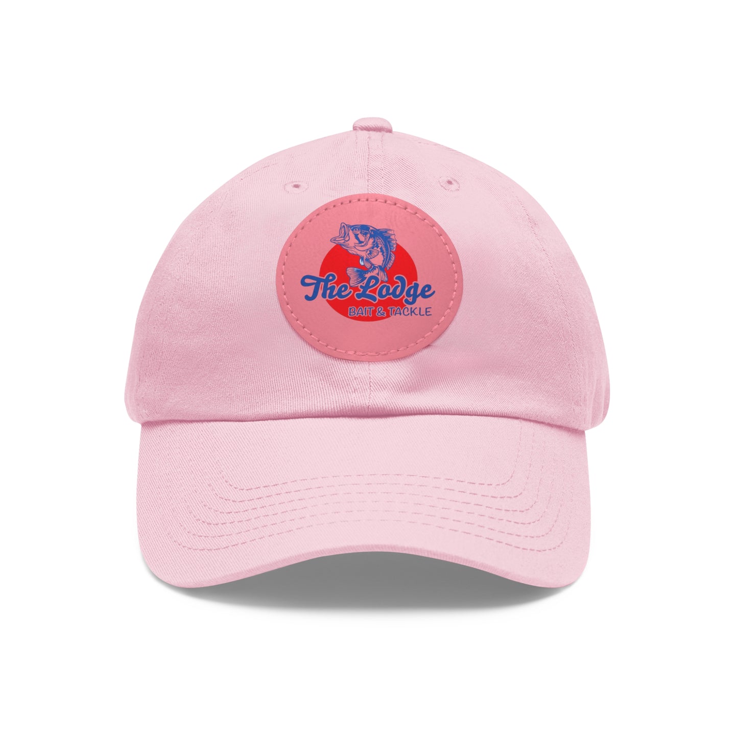 Dad Hat with Leather Patch (Round)